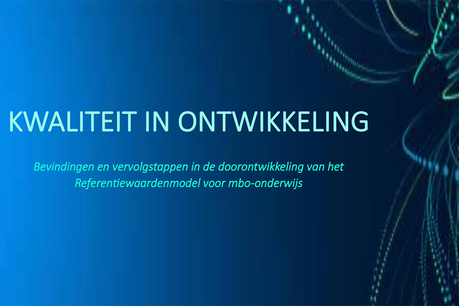 Onderzoeksverslag Kwaliteit in ontwikkeling